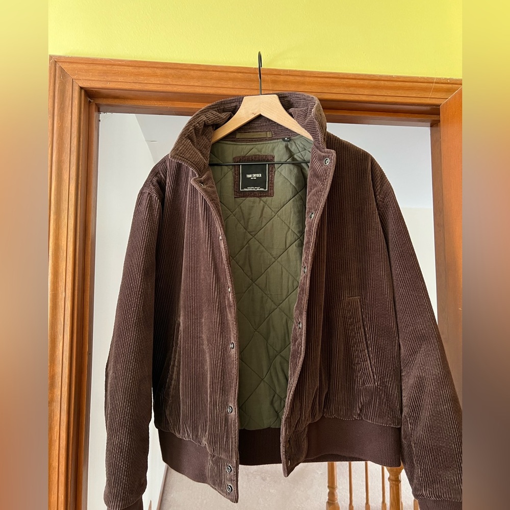 Todd Snyder Brown Corduroy Varsity Jacket 2025